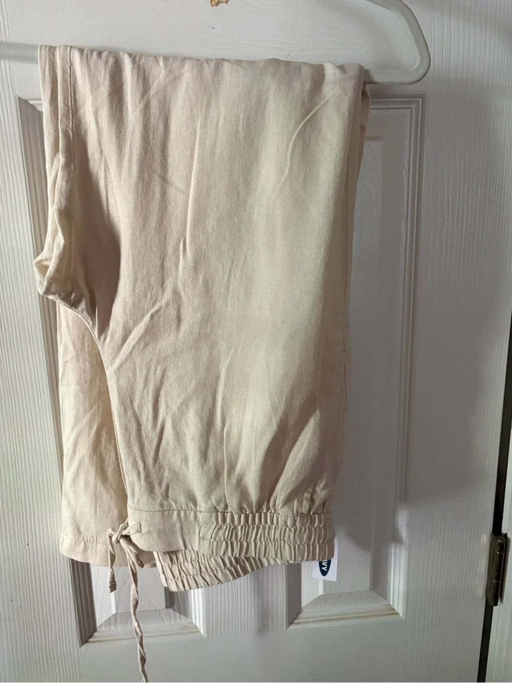 Old Navy Neutral Beige Elastic-Waist Pants
